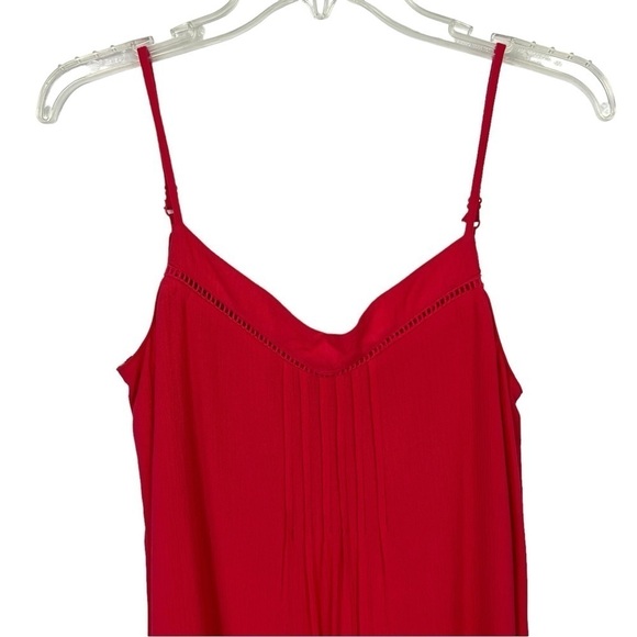 Maurices Women’s Summer Beach Sundress Sz Small Reddish Orange Spaghetti Straps - Picture 3 of 11